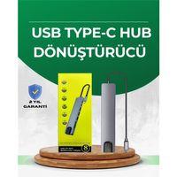 Type‑c Dönüştürücü – 2×usb3.0, Sd/ms, 4k Hdmı & Rj45 İle Profesyonel Kullanım