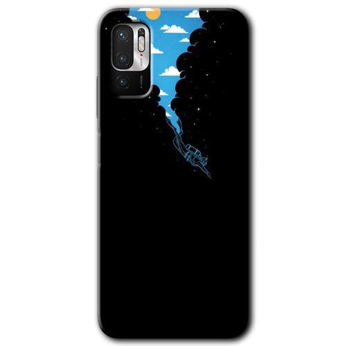 Poco M3 Pro Kılıf HD Desen Baskılı Arka Kapak + Temperli Cam - Derinlere Yolculuk