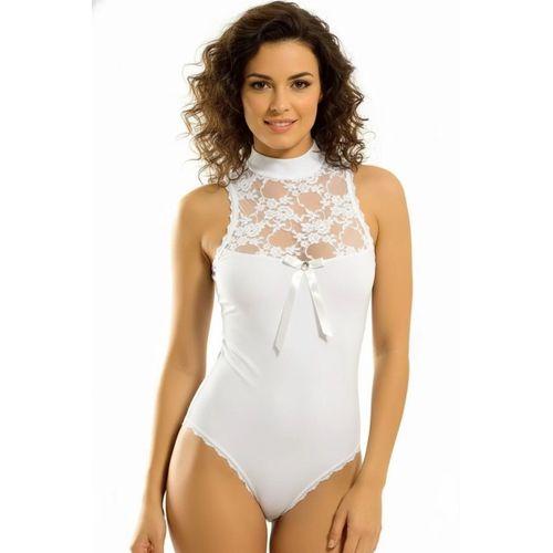 Berrak Geniş Dantelli Kolsuz Çıtçıtlı Bady 2142