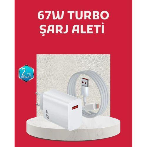 67 Watt Turbo Şarj Cihazı Motorola G30 G50 G60 G82 Uyumlu