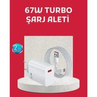 67 Watt Turbo Şarj Cihazı Motorola G30 G50 G60 G82 Uyumlu