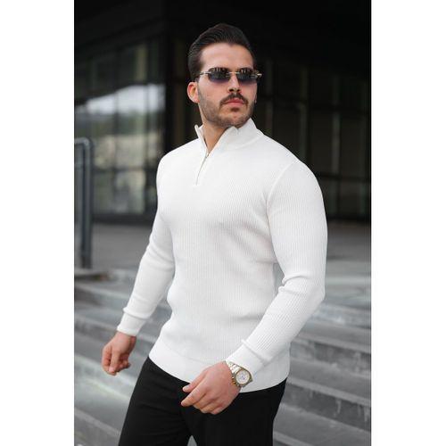 Erkek Balıkçı Zip Yaka Uzun Kollu Triko