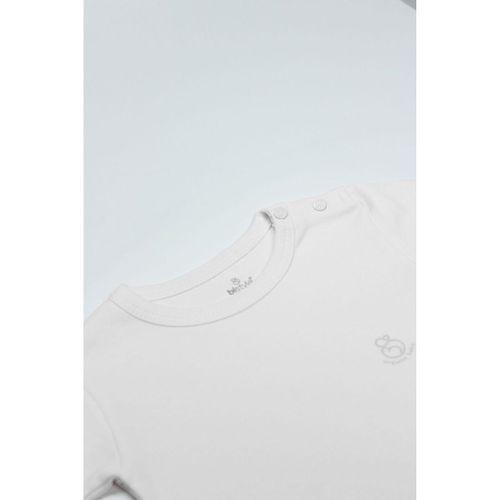 Bistyle Bistyle Organik Natural Basic Style Yarım Kol Body BS17103 Beyaz