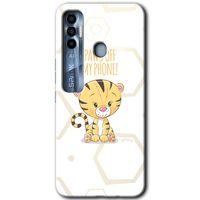 Tecno Spark 7 Pro HD Baskılı Kılıf + 9D Tam Ekran Koruyucu - Sevimli Kedi 1