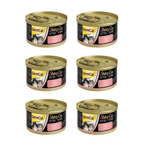 Gimcat Shinycat Tavuk Etli Yavru Kedi Konsevesi 6x70 Gr