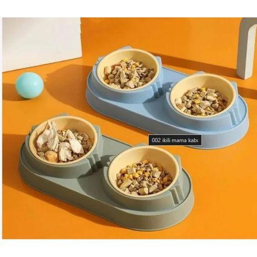 Mikopet Çift Bölmeli Mama Ve Su Kabı