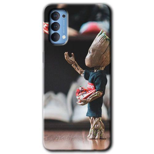 Oppo Reno 4 Kılıf HD Desen Baskılı Arka Kapak - I am Groot