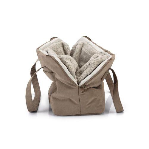 Beeztees DBL Köpek Taşıma Çantası, Yıkanabilir, 6,5Kg'ye kadar, Bej, 40x20x28cm