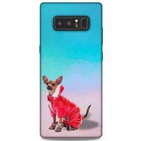 Samsung Galaxy Note 8 Kılıf Köpek Kıyafetleri (17) Tasarım Kılıf Russian Chihuahua Mont
