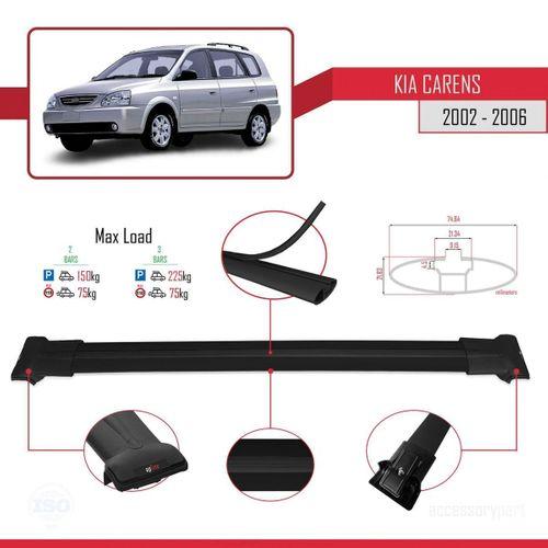 Kia Carens 2002-2006 Arası ile uyumlu FLY Model Ara Atkı Tavan Barı SİYAH