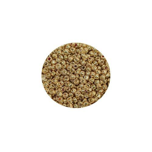 Dökme Cam Kum Boncuk (11/0) 2 mm - 20 Gram -  Altın - BNC024
