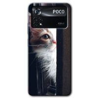 Poco x4 Pro Kılıf HD Desen Baskılı Arka Kapak - Kedi Bakışı