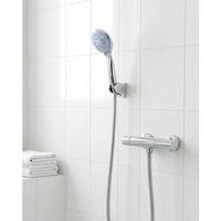 4 Kademeli Mavi Duş Seti El Duşu Başlığı Spiral Hortum Ve Duvar Askısı