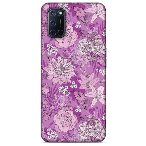 Oppo A72 Uyumlu Kılıf Pembe Delisi (8) Baskılı Kılıf Çiçek