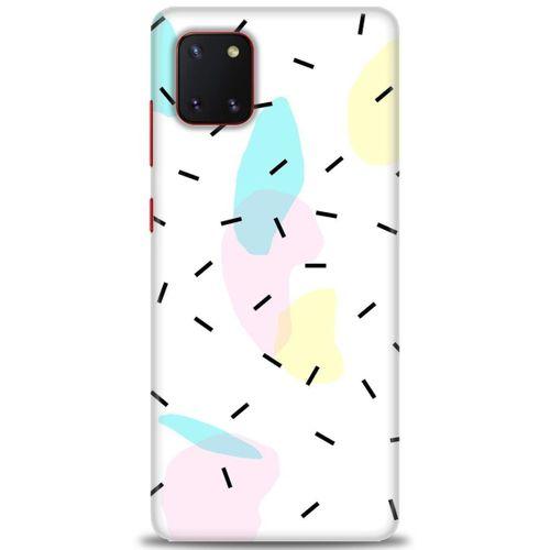 Samsung Galaxy A81 / Note 10 Lite Kılıf HD Baskılı Kılıf - Çubuklar ve Renkler + Tam Ekran Koruyucu