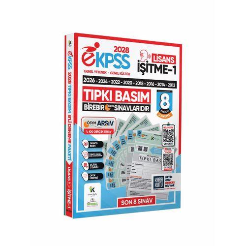 2028 EKPSS Lisans İşitme-1 ÖSYM Çıkmış Soru Tıpkı Basım Soru Kitapçıkları 8li TG Deneme Paketi
