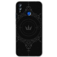 Honor 8x HD Baskılı Kılıf + 9D Tam Ekran Koruyucu - Siyah Mandala 1