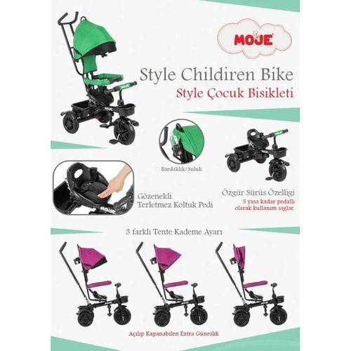 Moje Moje Style 3 Tekerlekli Çocuk Bisikleti Haki