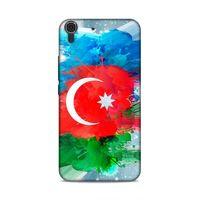 Huawei Honor 8a Uyumlu Kılıf Azarbaijan (15) Antişok Kılıf Bayrak İllustre