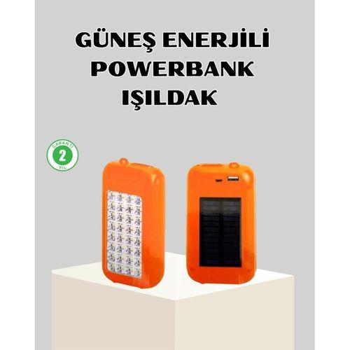10000 Mah Güneş Enerjili Powerbank Ve Led Kamp Lambası