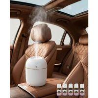 Aromaterapi Özellikli Mini Hava Nemlendirici 5 Esans Hediyeli Led Işıklı Difüzör