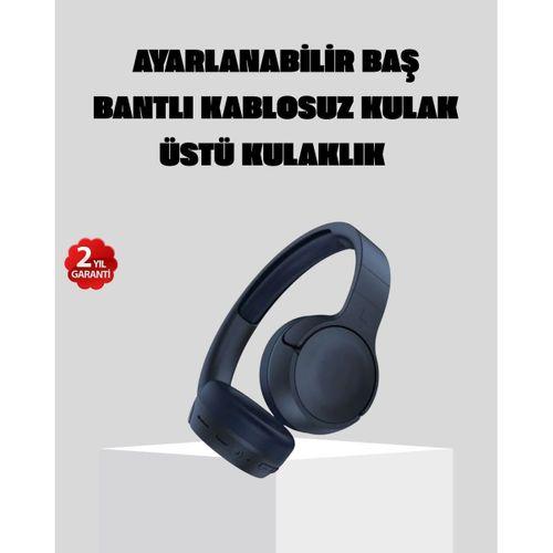 Kablosuz Bluetooth Kulaklık 5.0 18 Saat Kullanım Dinamik Sürücü Siyah