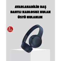 Kablosuz Bluetooth Kulaklık 5.0 18 Saat Kullanım Dinamik Sürücü Siyah
