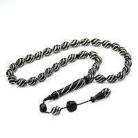 Oltu Taşı Çeşm-i Bülbül İşlemeli Tespih