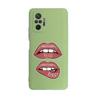 Xiaomi Redmi Note 10 Pro Uyumlu Hello Kiss Desenli Premium Silikonlu Lansman Telefon Kılıfı