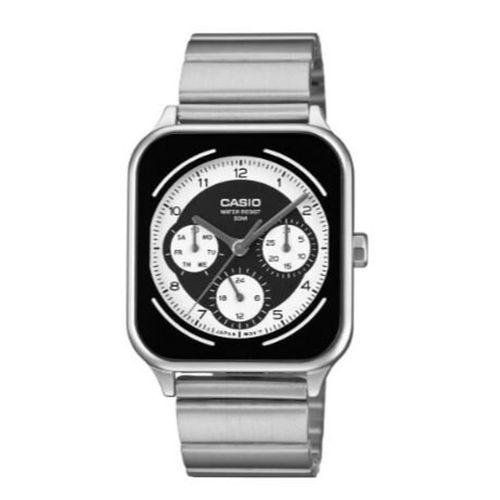 Casio MTP-M307D-1BVDF Quartz Çelik Gri Siyah Kadran 34 mm Erkek Kol Saati