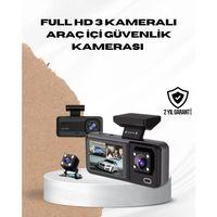 Wi-fi Bağlantılı Full Hd Araç Kamera Seti 3 Kameralı Park Koruma Ve Döngü Kayıt