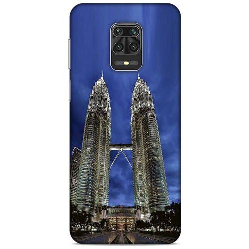 Xiaomi Redmi Note 9 Pro Kılıf Dünya Mimarisi (20) Koruyucu Kılıf Petronas Kuleleri Malezya