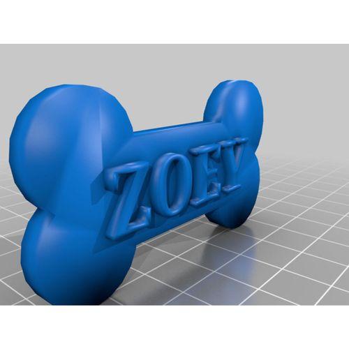 Köpek Etiketi 3D Baskı (Bu ürün Sadece Plastik parçadır - Almadan Önce Soru Sorabilirsiniz)