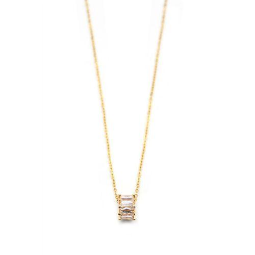 Taşlı Kolye - Altın