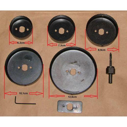 8 Parça Karbon Çelik-panç-delik Açma Testere Seti