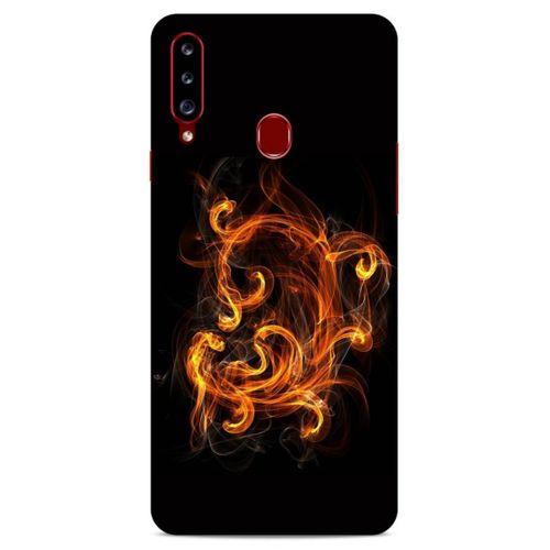 Lopard Samsung Galaxy A20s Uyumlu Kılıf FireX (25) Antişok Kapak Ateş Kırmızı