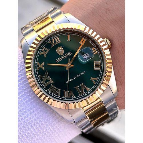 Raymond Nişan Ve Damatlara Özel Çelik Kordon 2 Yıl Garantili 5 Atm Erkek Kol Saati+Bileklik RMD.31