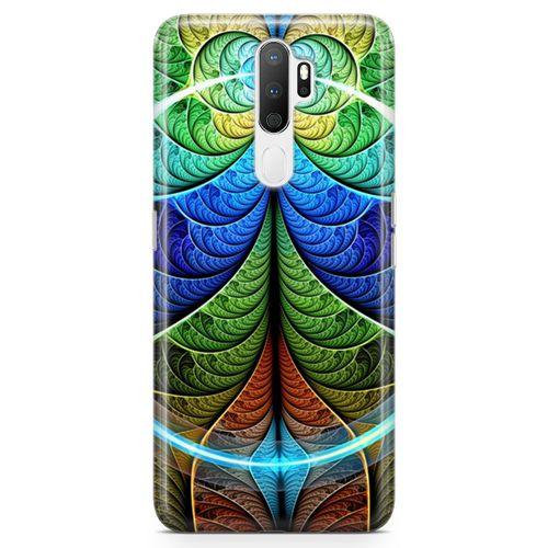 Oppo A5 2020 Kılıf Fraktal Rofle Arka Kapak Koruma Desenli Full Koruyucu