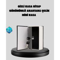 Anahtarlı Gizli Kitap Kasa – Metal İç Yapı, Kamuflajlı Sözlük Tasarım
