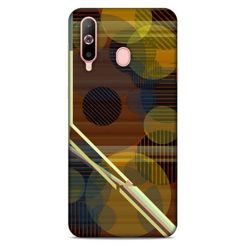 Lopard Samsung Galaxy A60 Uyumlu Kılıf Soyut Sanat (45) Baskılı Liquid Air Kılıf