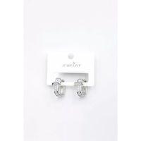 Taşlı Küpe - Gümüş