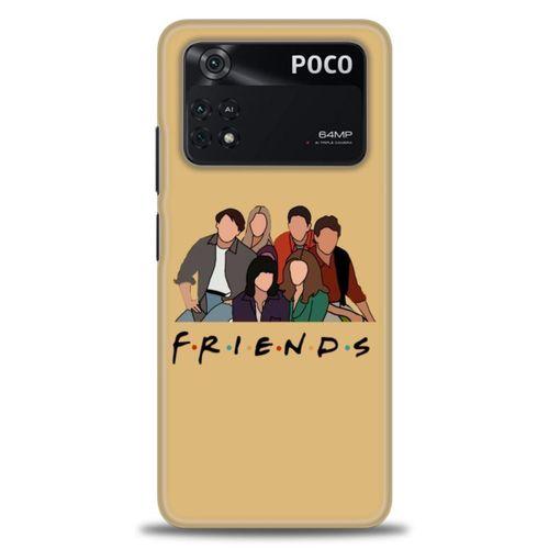 Xiaomi Poco M4 Pro 4G Kılıf HD Baskılı Kılıf - Friends + Tam Ekran Koruyucu