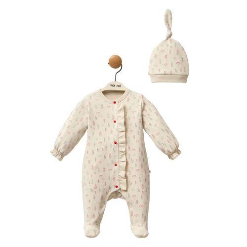 Moi Noi Kokina Tulum Badi Şapka Takım MNB3031 Bej