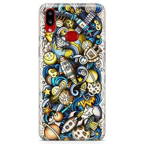 Samsung Galaxy A10s Kılıf Uzay Yolu Arka Kapak Koruma Desenli Full Koruyucu