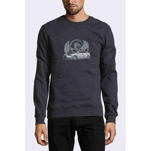 Evo Baskılı Füme Antrasit Erkek Sweatshirt