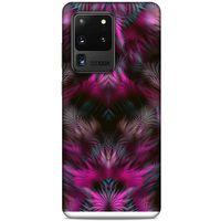 Samsung Galaxy S20 Ultra Kılıf Desenli Özel Seri Tüyler (40) Fit Silikon Kılıf