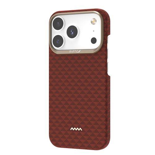 Apple iPhone 17 Pro Max Kılıf M-safe Şarj Özellikli Raptic Aramid Skin Origin Serisi Karbon Kapak