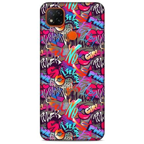 Graffitix (8) Desenli Silikon Kapak Xiaomi Redmi 9C Kılıf