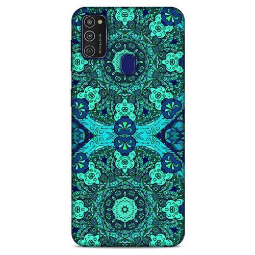 Samsung Galaxy M21 Uyumlu Kılıf Mavi Delisi (33) Hybrid Kılıf Cami