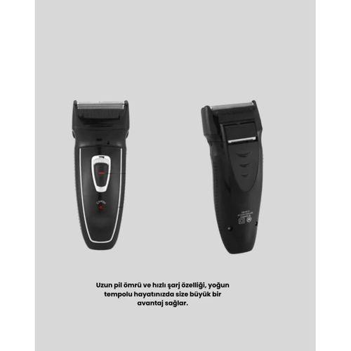 Uzun Pil Ömürlü Şarjlı Tıraş Makinesi – Hızlı Şarj, Ergonomik Tasarım, Çok Yönlü Kullanım